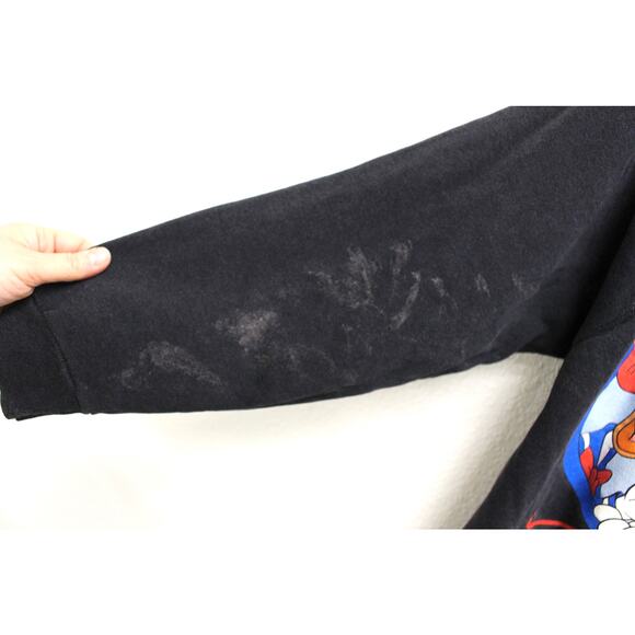 Vintage Mickey Mouse Donald Duck Goofy Christmas Sweatshirt Large - Picture 5 of 9